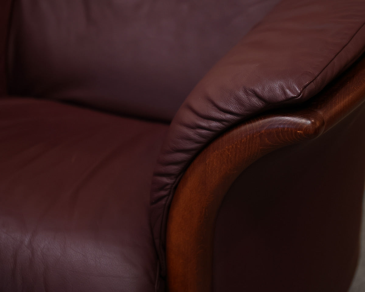 Ekornes Leather Accent Chair