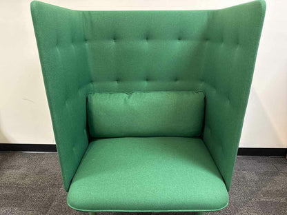 Poppin 'QT' Privacy Lounge Chair With Ottoman