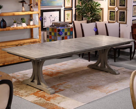 Ethan Allen Corin Trestle Extension Dining Table