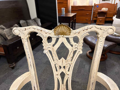 Distressed Chippendale Arm Chair