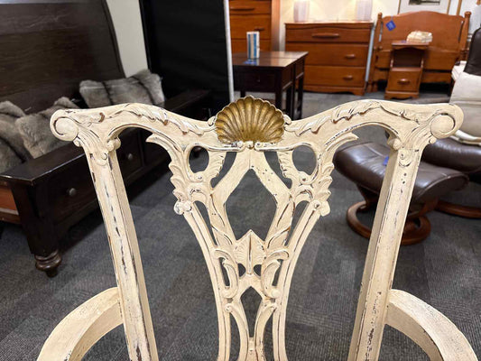 Distressed Chippendale Arm Chair