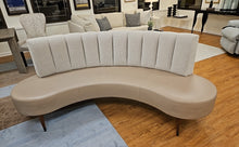 Custom-Made Banquette with Leather Seat