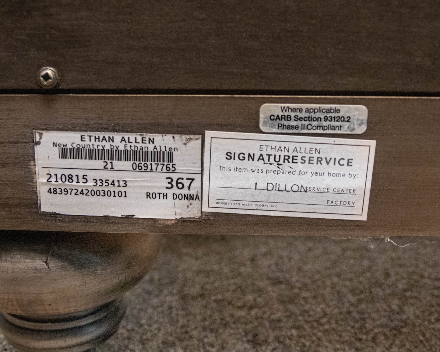 Ethan Allen New Country Six Drawer Dresser