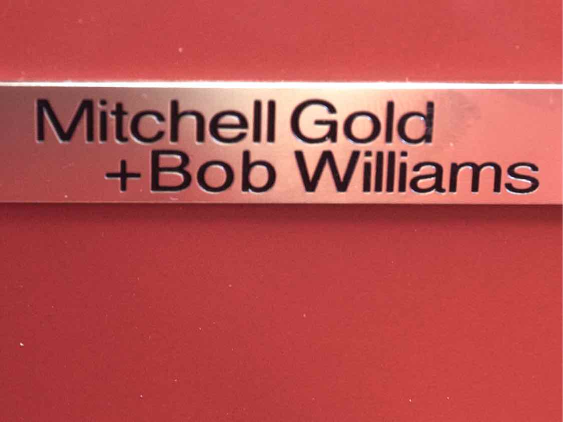 Mitchell Gold + Bob Williams Navy Wrapped Raffia Bedside Chest