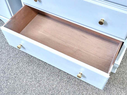 Six Drawer Chest in 'Arctic' Blue