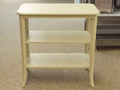 Cream Finish Side Table