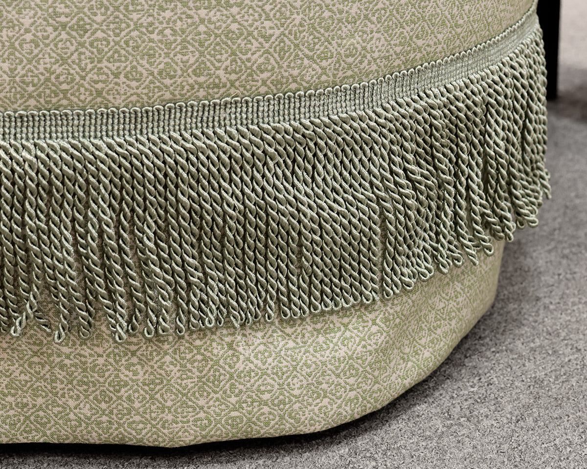 Custom Clover Ottoman