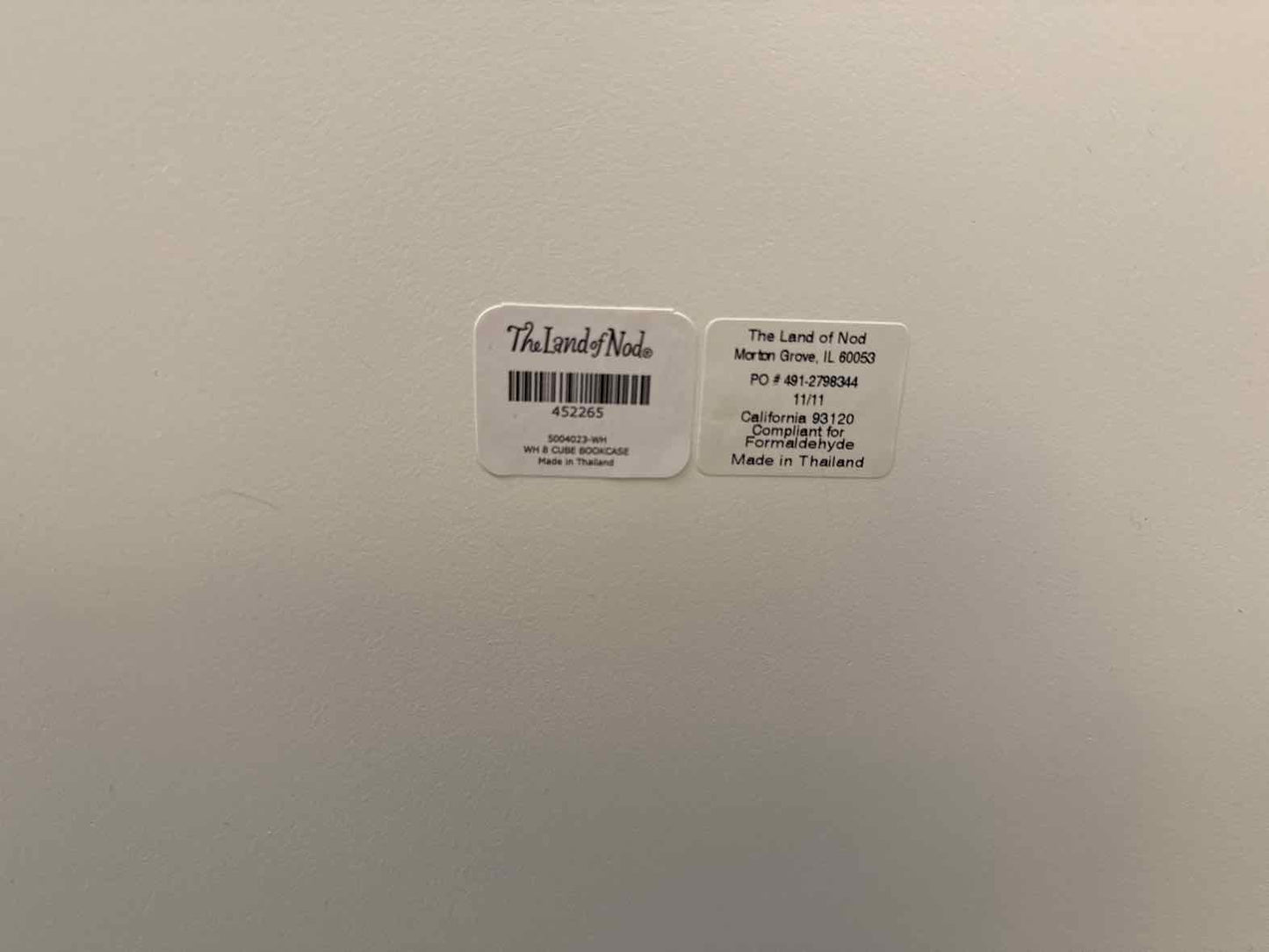 Land of Nod White Bookcase