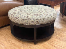 Paisley Ottoman w/ Gallery Shelf