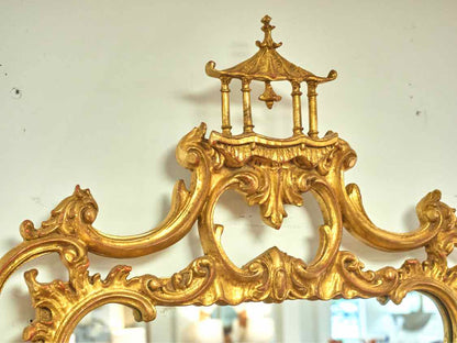 Carvers Guild Pagoda Chippendale Gold Mirror