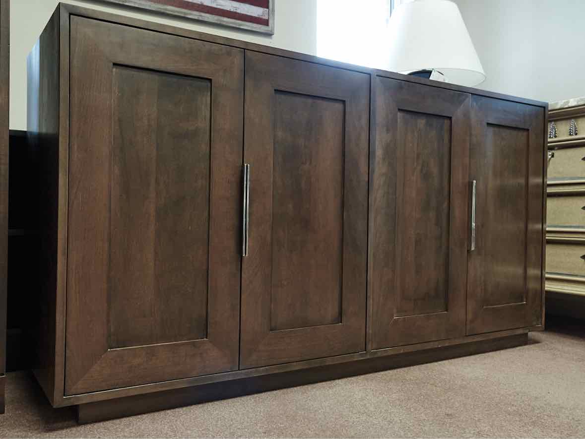 Gat Creek  '"Dartmoor" Cherry 4 Door Server in Classic Cocoa Finish