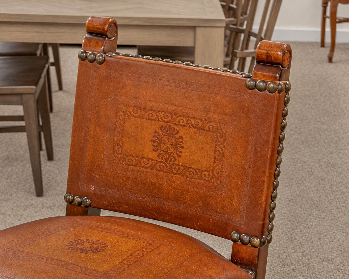 Set of Four Vintage Spanish Colonial Bar Stools