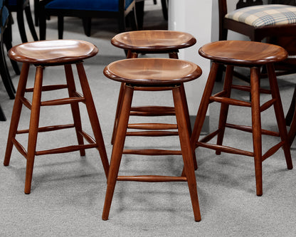 Set of 4 Cherry Counter Stools
