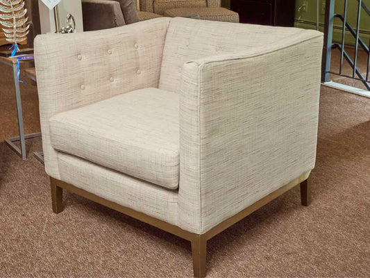 Home Meridian Multi Colored Upholstered Tufted Back Chair