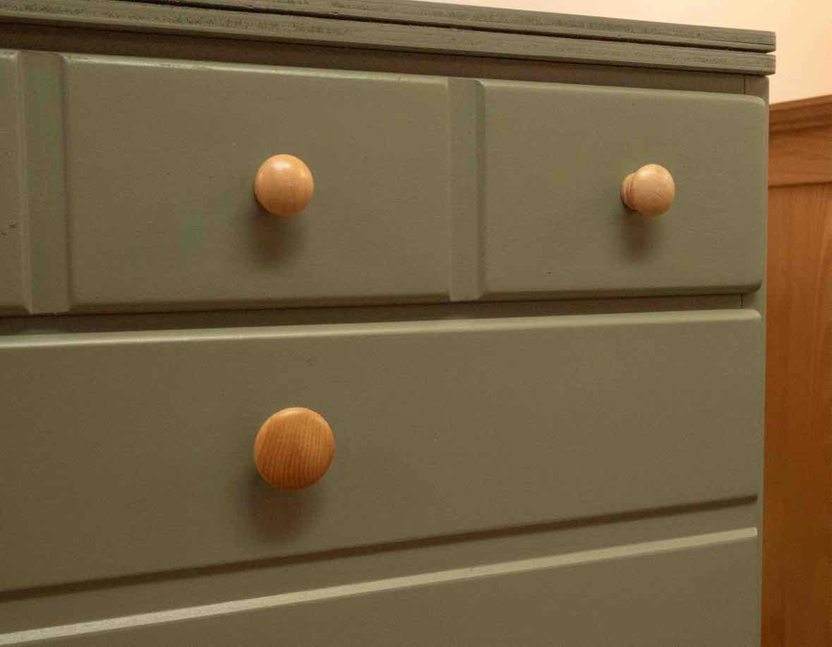 Eucalyptus Green Finish 6 Drawer Dresser