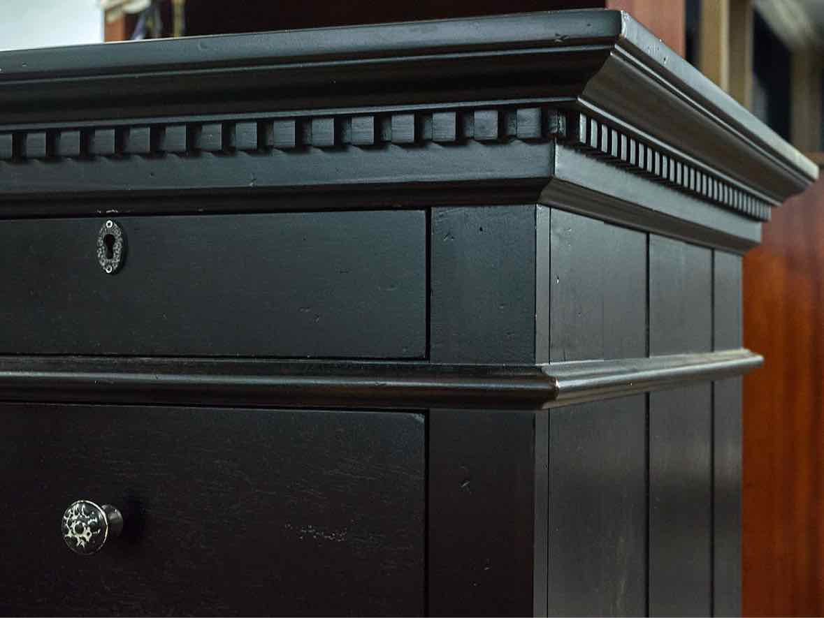 RH St. James Black Finish Desk