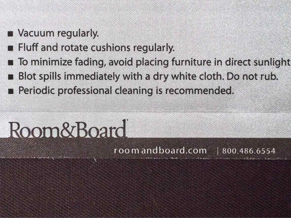 Room & Board 'Reese' Sofa in Eggplant