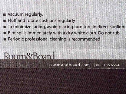 Room & Board 'Reese' Sofa in Eggplant