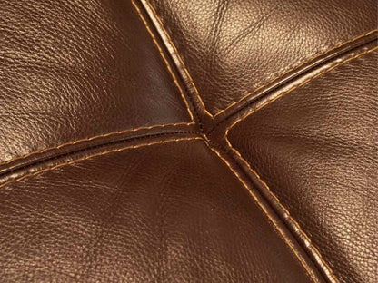 Polaris ' Odessa' Raisin Itatian  Leather 2 Cushion Sofa