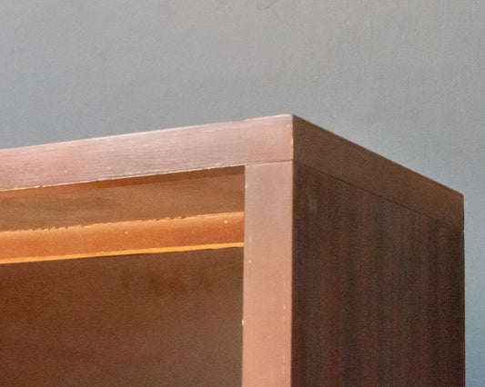 MCM Mahogany Finish 2 Shelf Bookcase