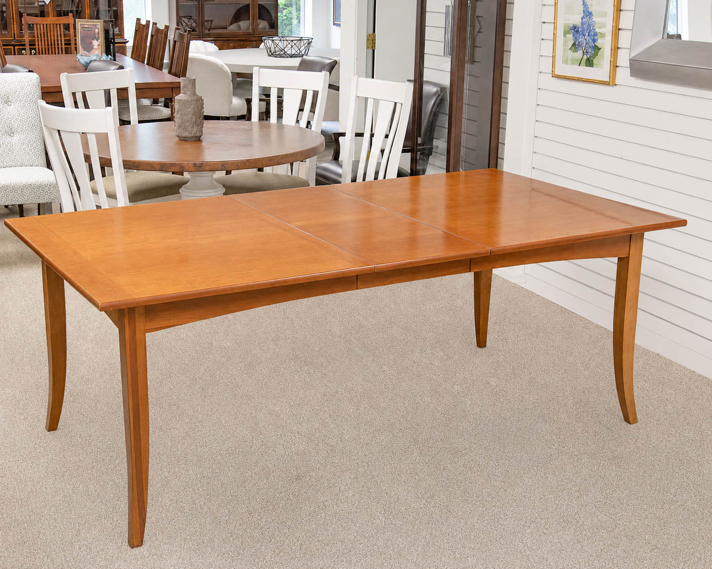 Stanley Cambridge Collection Cherry Dining Table  W/ Two Leaves