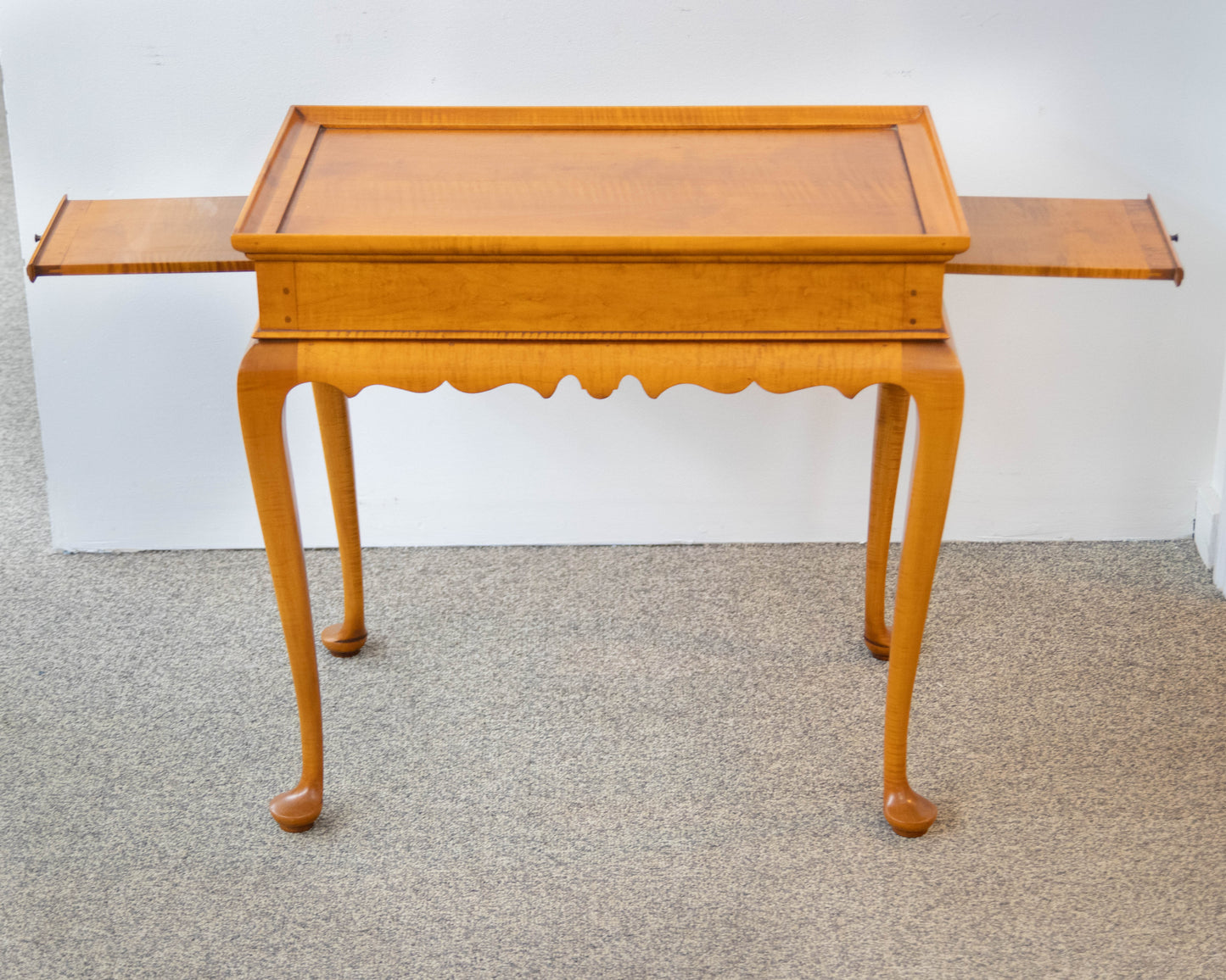 Eldred Wheeler Tiger Maple Tea Table