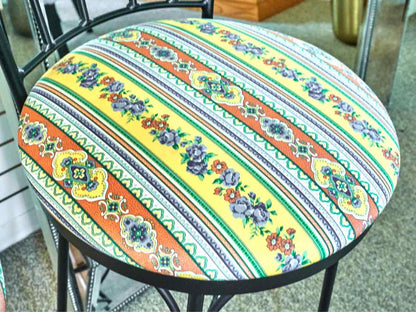 Set of Three Wrought Iron Barstools