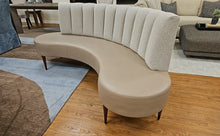 Custom-Made Banquette with Leather Seat
