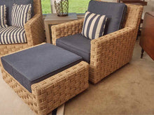 Kingsley Bate 'St Barts' Weave Settee Pair of Lounge Chairs & Ottoman