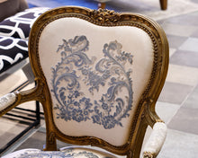 Set of 2 Custom Wood Framed Accent Chairs