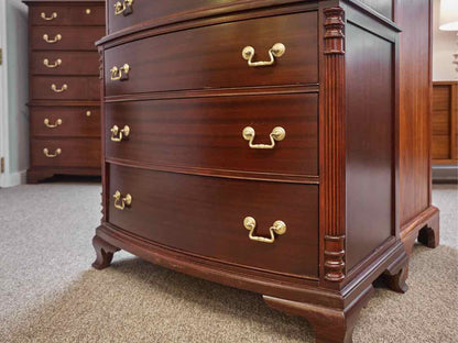 Mahogany 6 Drawer Chest on Chest