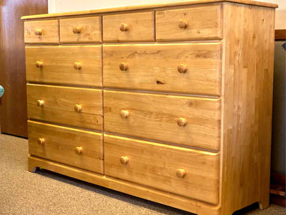 Light Oak Ten Drawer Dresser