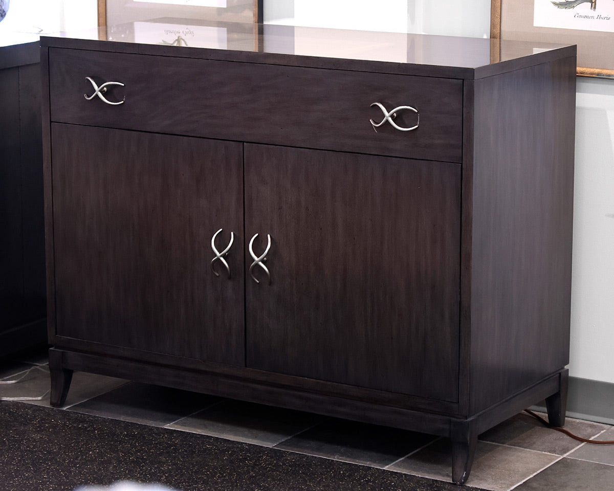 Kravet Gray Wooden Storage Console