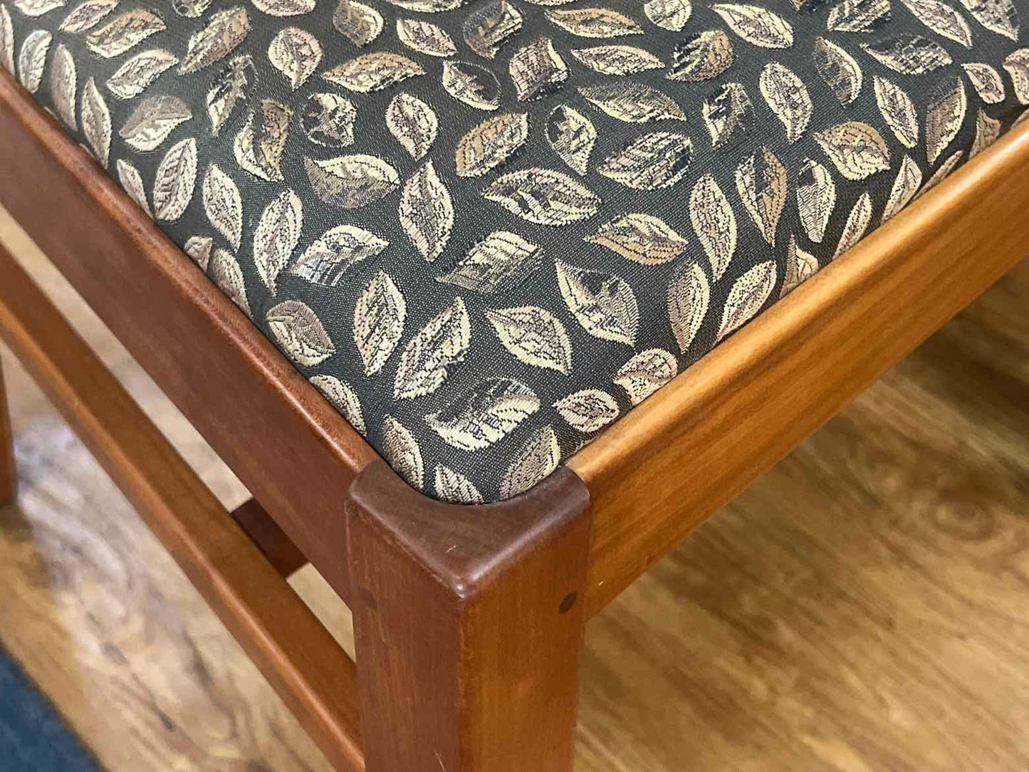 Pair of Cherry Slat Back Dining Chairs