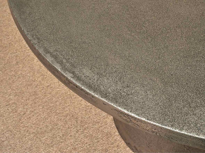 Silver Finish Tulip  Pedestal Dining Table