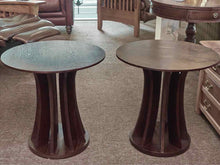 Pair of Brown Stained Oak Side Tables