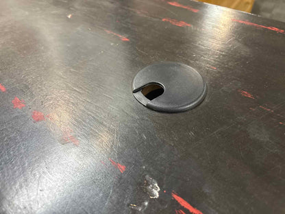 Weathered Black Kidney Desk