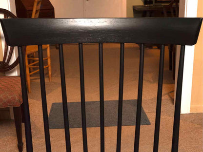 Canadel Birch Top & Black Finish Table & 4 Black Shaker Style Chair Set