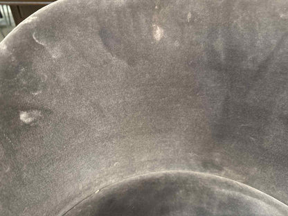 Crate & Barrel 'Camille' Anthracite Velvet Counter Stools