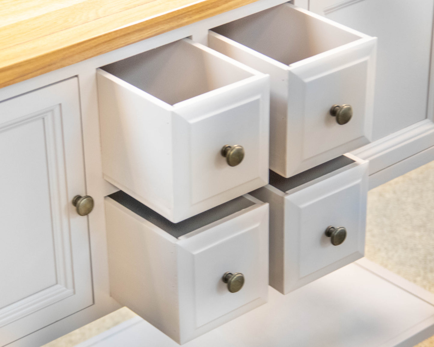 Safavieh 'Charlotte' Console in Grey Finish W/ Light Oak Top