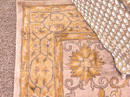 Ballard Design Blue & Beige Floral Area Rug