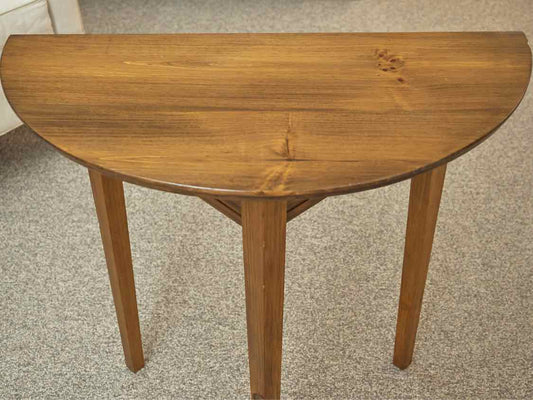 Pine Demi lune Side Table