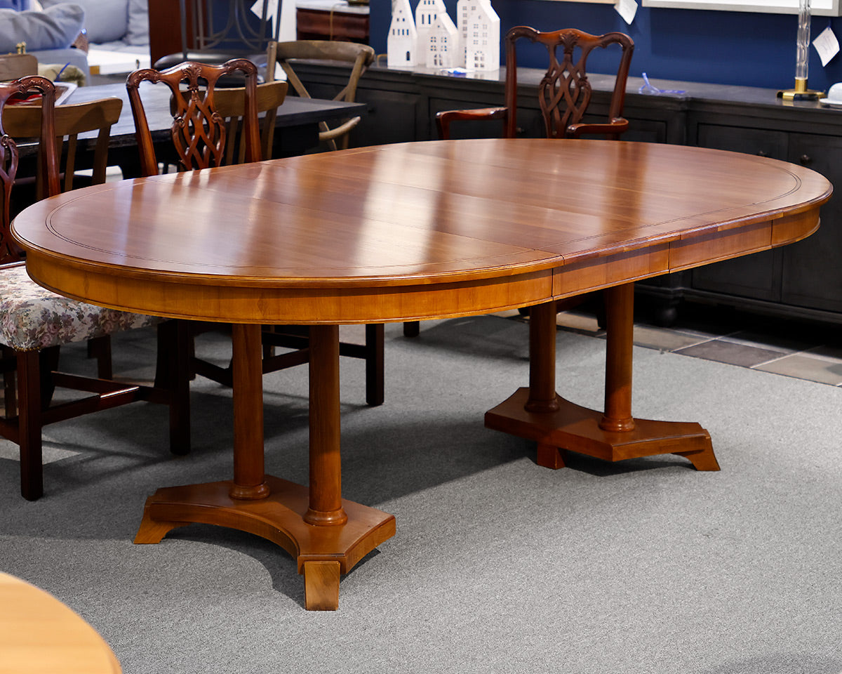 Stickley Round Inlaid Dining Table