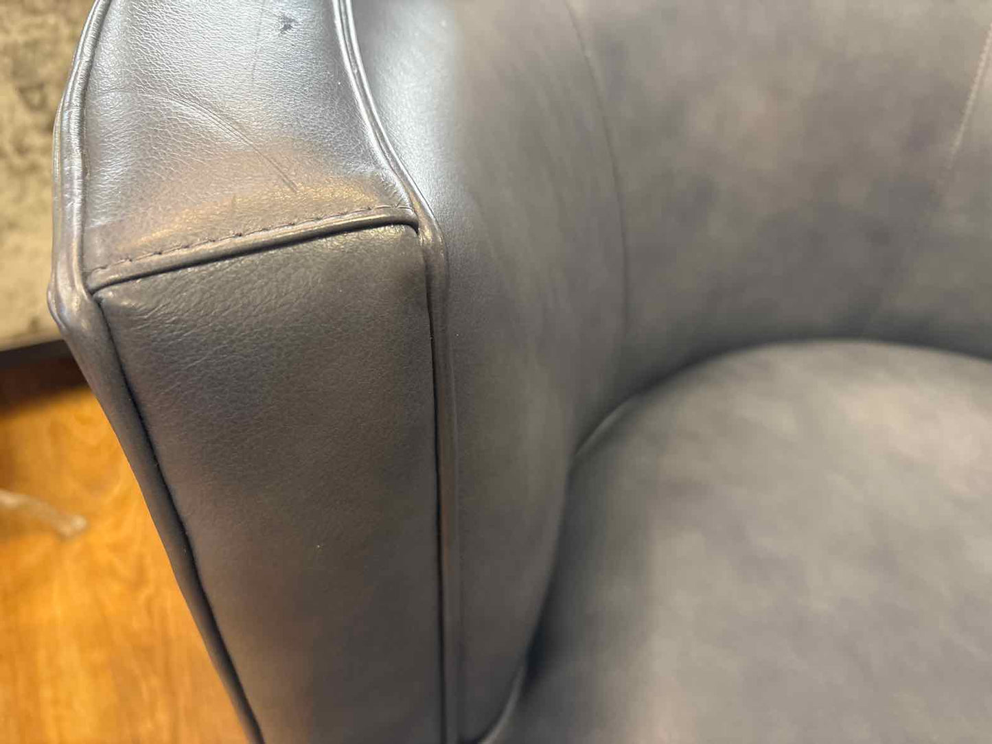 Room & Board Pair of 'Otis' Leather Swivel Chairs