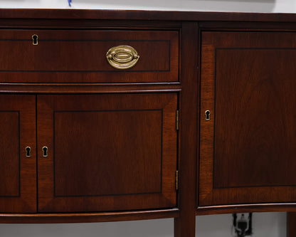 Banded-mahogany serpentine front server