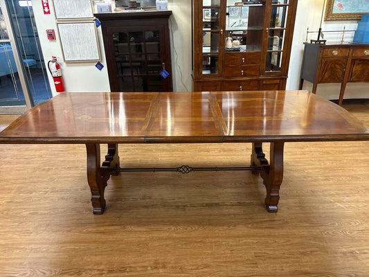 Lloyd's Oak Inlaid Extension Dining Table