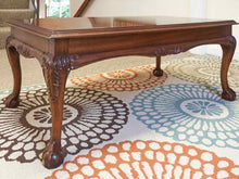 Lane Furniture  Mahogany Traditional Cocktail Table with Ball & Claw Feet