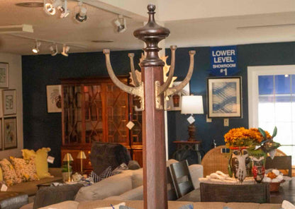 Solid Mahogany Coat Rack\Hall Tree Circa 1920's