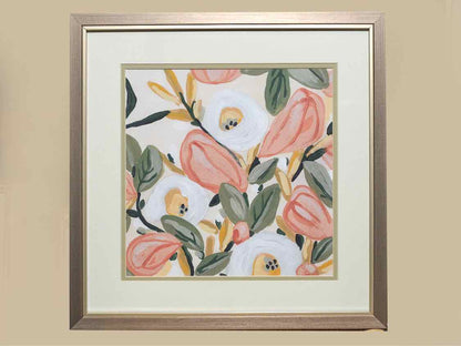 Framed Print: "Gleeful Garden I"