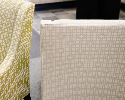 Pair of Ethan Allen Geometric Chairs